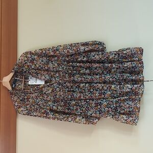 Zara Semi-Sheer Floral Dress